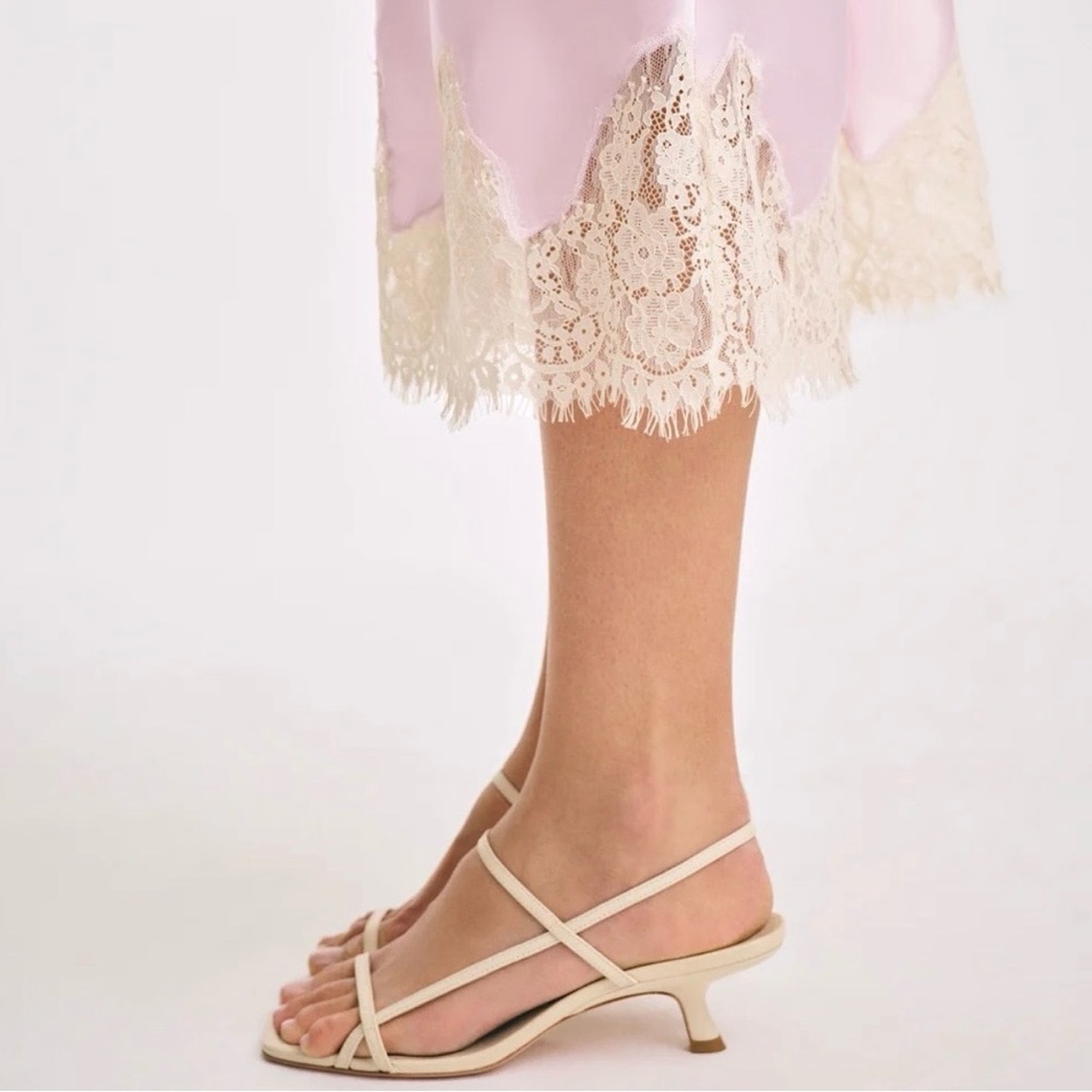 Reformation Serenity Bare Kitten Heels Beige - Picture 2 of 7